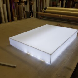 LED Lit Sign Box In Progress