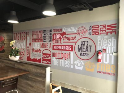 Fresh Burger Wall