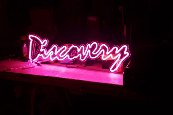 outdoor signs. Neon signs