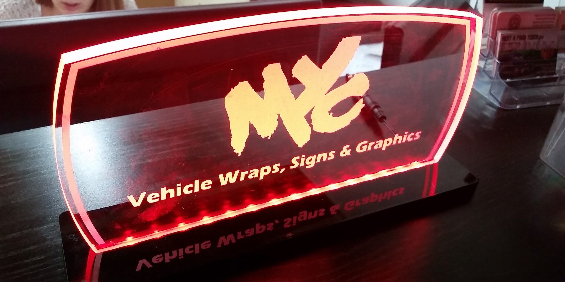 LED Lit Custom Acrylic Signage
