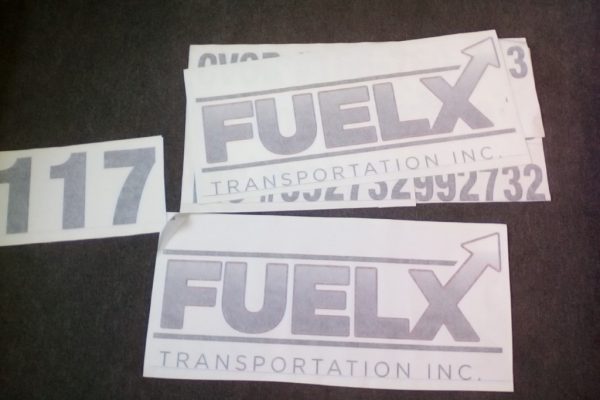 Truck Lettering Decals 4