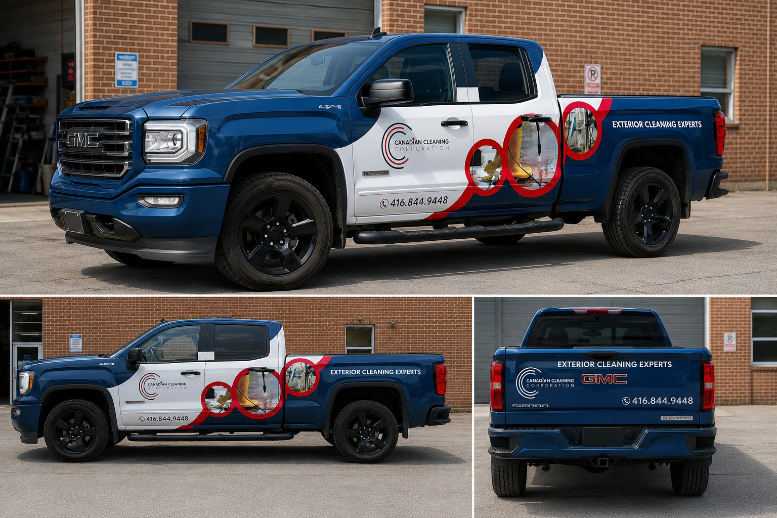 Vehicle wraps for a Mississauga business